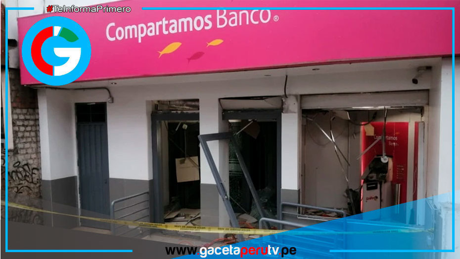Delincuentes hacen explotar cajero automático y destruyen cooperativa en Ate