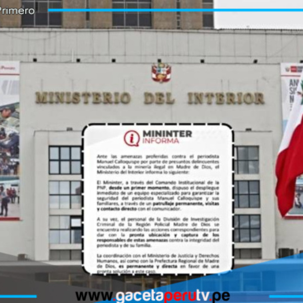 Fuente: Andina y Ministerio del Interior