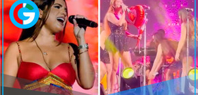 Susana Alvarado sufrió el impacto de un dron en pleno concierto