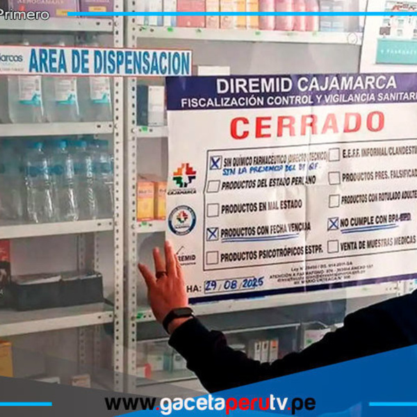 Cajamarca: intervienen más de 700 farmacias y boticas 