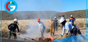 Fue controlado el incendio forestal en el distrito de Tisco en Caylloma 