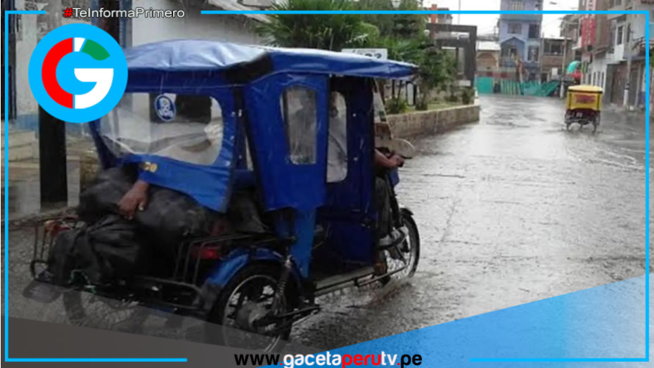 Senamhi alerta lluvias ligeras a moderadas hoy en selva centro y sur del Perú