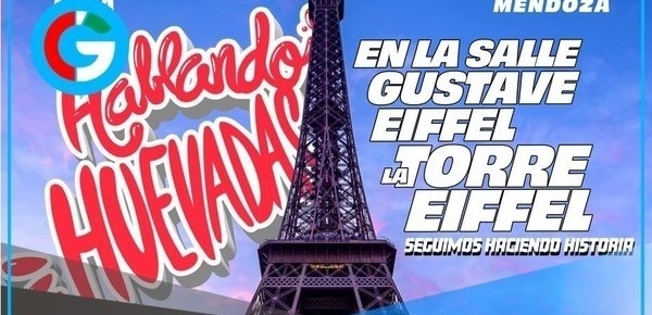 Luna y Mendoza llevan Hablando Huevadas a la Torre Eiffel