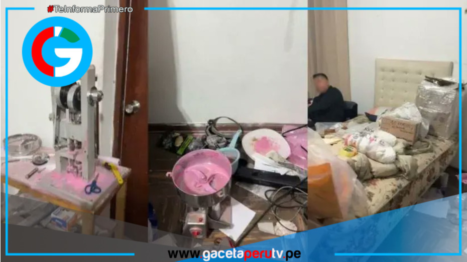 Intervienen laboratorio clandestino de drogas sintéticas en vivienda de Surco.