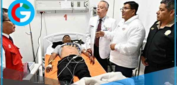 Ministro del Interior visita a policías lesionados en manifestaciones y anuncia respaldo institucional urgente