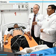 Ministro del Interior visita a policías lesionados en manifestaciones y anuncia respaldo institucional urgente