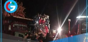 Choque entre bus y camión cañero deja heridos en La Libertad