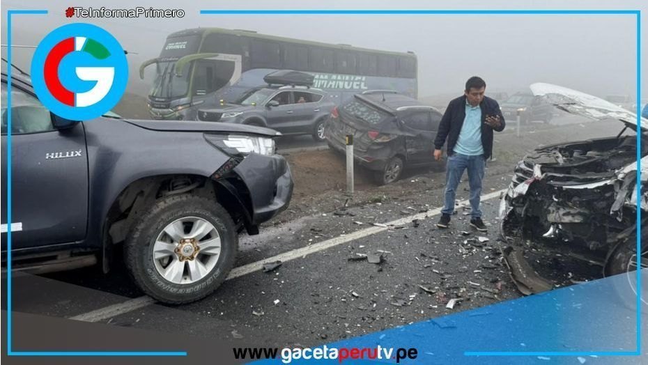Accidente en Pasamayo deja 12 heridos tras choque múltiple