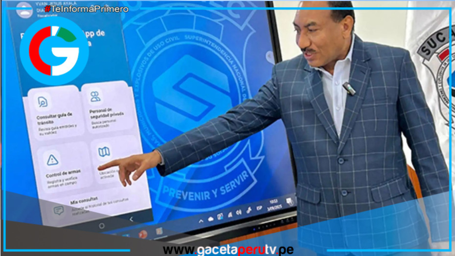 Sucamec lanza “Sucamóvil”, app que agiliza control de armas, explosivos y seguridad privada