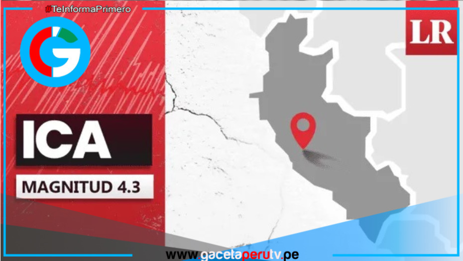 Temblor de magnitud 4,3 se sintió esta madrugada en Nazca (Ica), reporta el IGP