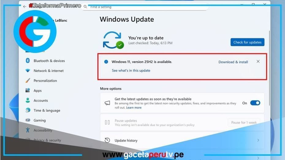 Windows 11 25H2: actualización rápida, estable y sin complicaciones
