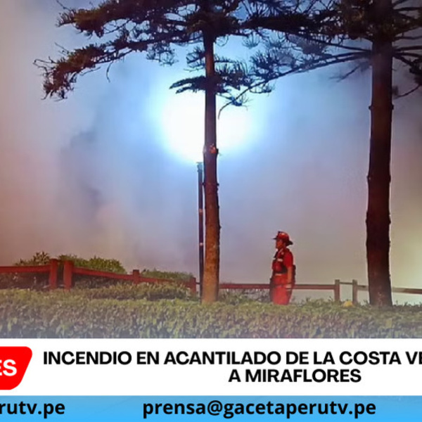 Incendio en acantilado de la Costa Verde alarma a Miraflores