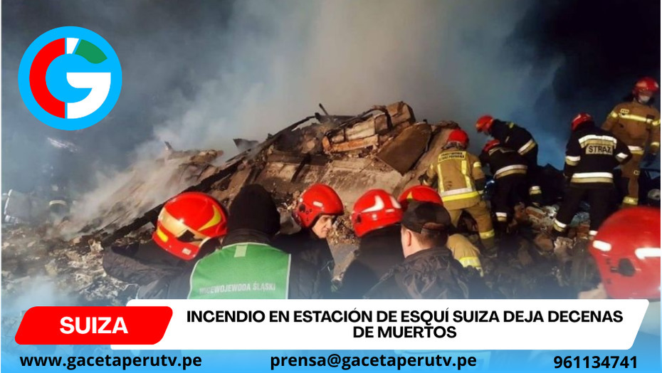 Incendio en estación de esquí suiza deja decenas de muertos