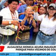 Alcaldesa Mónica Acuña inaugura moderno parque para vecinos de Collique
