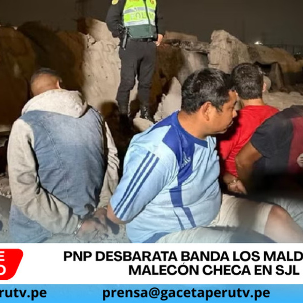 PNP desbarata banda Los Malditos del Malecón Checa en SJL