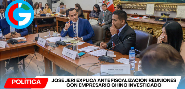 José Jerí explica ante Fiscalización reuniones con empresario chino investigado