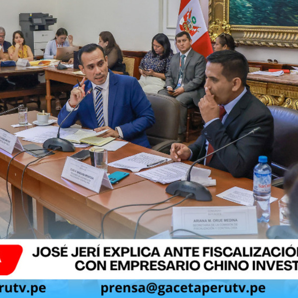 José Jerí explica ante Fiscalización reuniones con empresario chino investigado