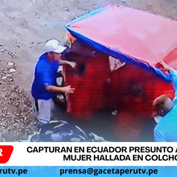 Capturan en Ecuador presunto asesino de mujer hallada en colchón