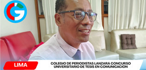 Colegio de Periodistas lanzará concurso universitario de tesis en comunicación