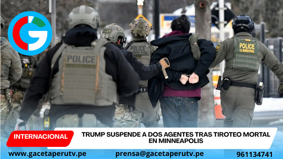 Trump suspende a dos agentes tras tiroteo mortal en Minneapolis