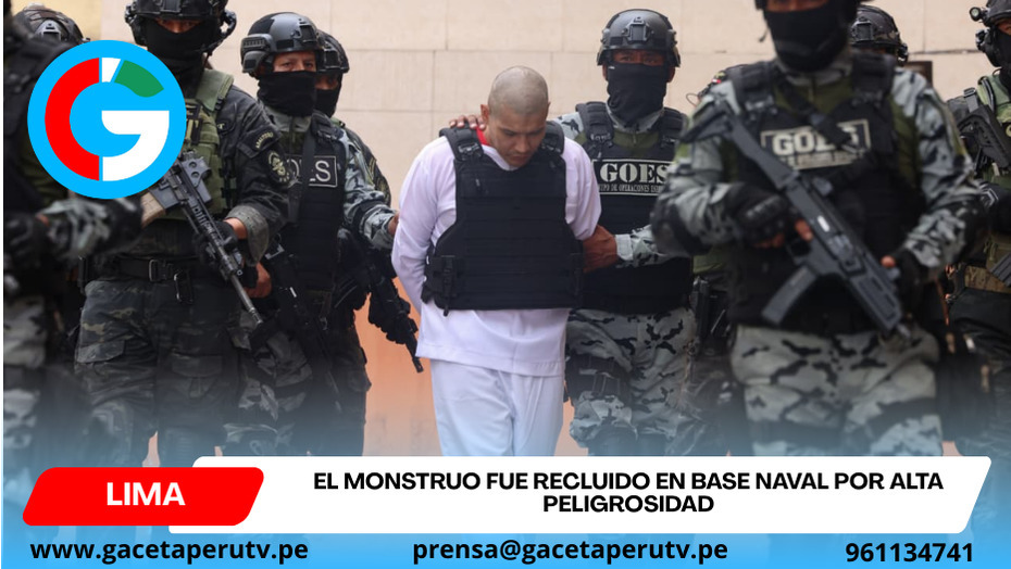 El Monstruo fue recluido en Base Naval por alta peligrosidad