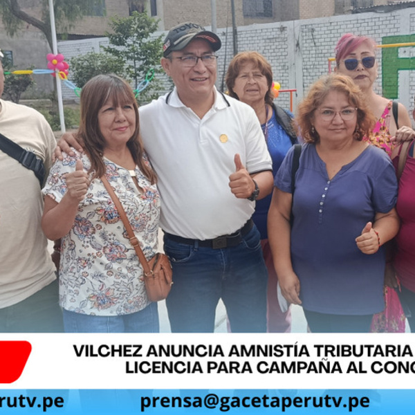 Vilchez anuncia amnistía tributaria en Comas y licencia para campaña al Congreso