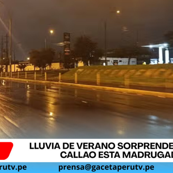 Lluvia de verano sorprende a Lima y Callao esta madrugada