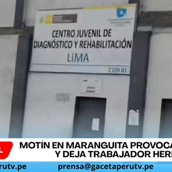 Motín en Maranguita provoca incendio y deja trabajador herido