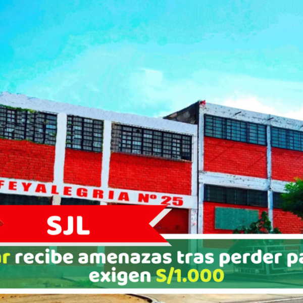 SJL: Escolar recibe amenazas tras perder partido y exigen S/1.000