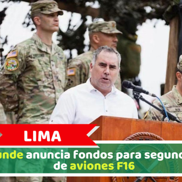Lima: Belaúnde anuncia fondos para segundo lote de aviones F16