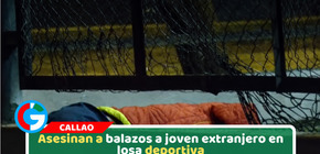 Asesinan a balazos a joven extranjero en losa deportiva