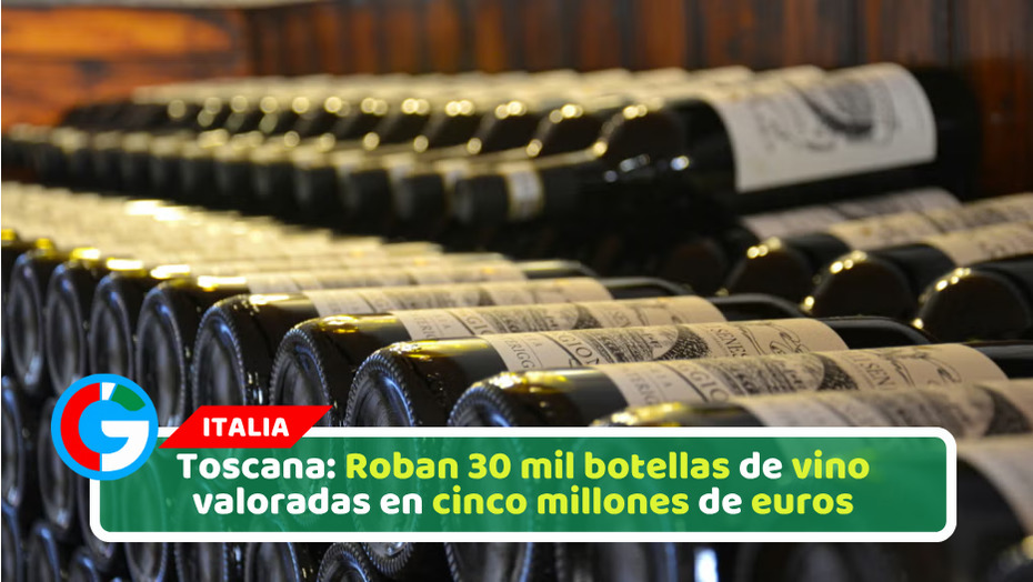 Toscana: Roban 30 mil botellas de vino valoradas en cinco millones de euros