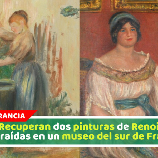 Recuperan dos pinturas de Renoir sustraídas en un museo del sur de Francia