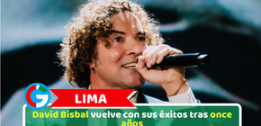 Lima: David Bisbal vuelve con sus éxitos tras once años