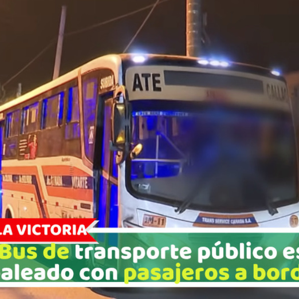 Bus de transporte público es baleado con pasajeros a bordo