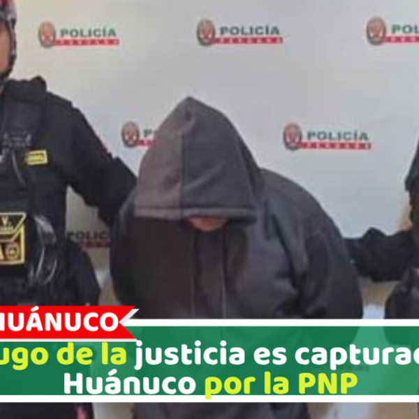 Prófugo de la justicia es capturado en Huánuco por la PNP