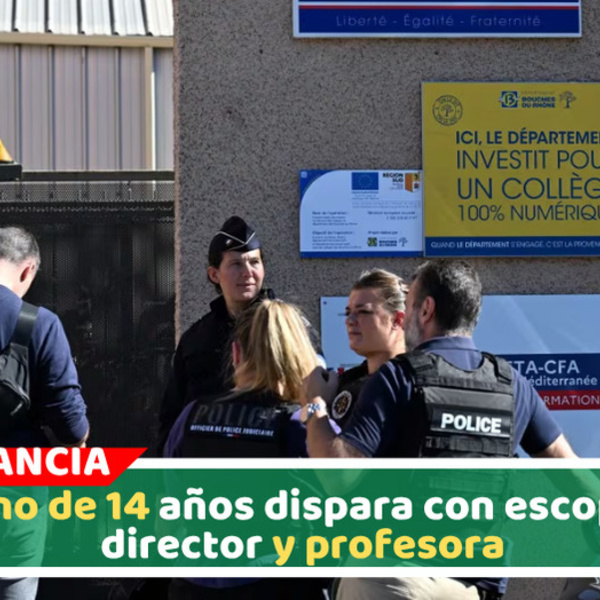 Alumno de 14 años dispara con escopeta a director y profesora 