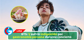 BTS: V sufrió indigestión por gastronomía peruana durante concierto