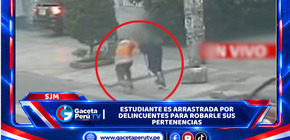 Estudiante es arrastrada por delincuentes para robarle sus pertenencias