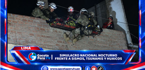 Simulacro Nacional Nocturno frente a sismos, tsunamis y huaicos
