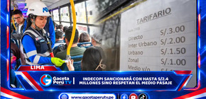Indecopi multará con hasta S/2.4 millones sino respetan medio pasaje
