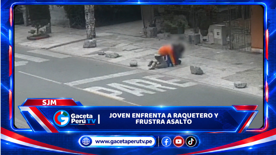 Joven enfrenta a raquetero y frustra asalto