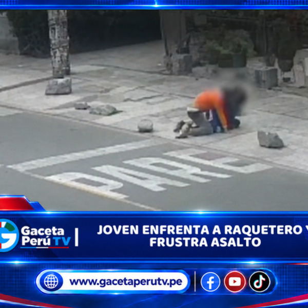Joven enfrenta a raquetero y frustra asalto