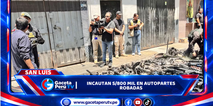 Incautan S/800 mil en autopartes robadas