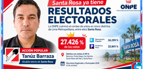 Al 100% según ONPE, Tanúz Barraza gana la alcaldía de Santa Rosa con Acción Popular