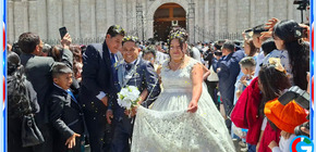 Más de 300 parejas se casan en matrimonio masivo en Arequipa