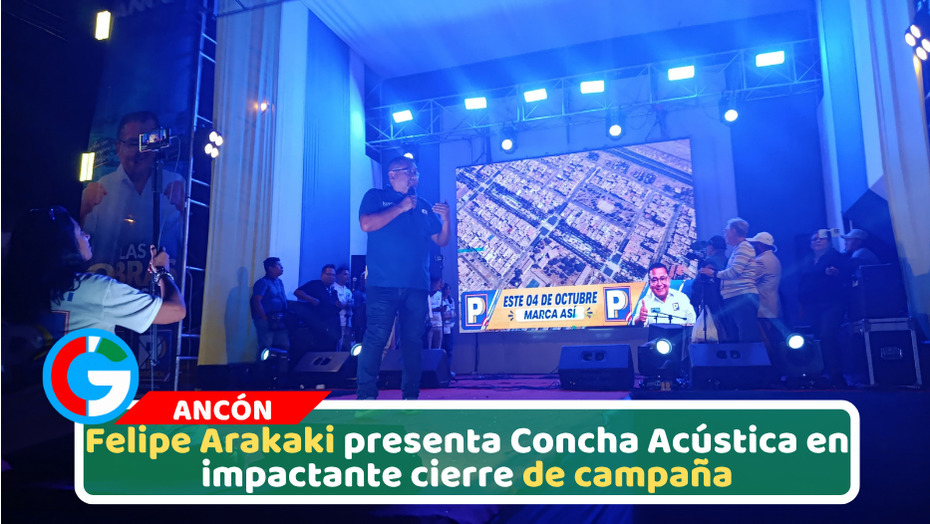 Felipe Arakaki presenta Concha Acústica en impactante cierre de campaña
