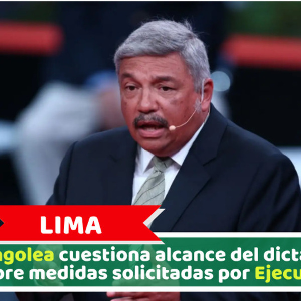 Lima: Beingolea cuestiona alcance del dictamen sobre medidas solicitadas por Ejecutivo