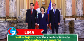 Lima: Keiko Fujimori recibe credenciales de embajadores extranjeros