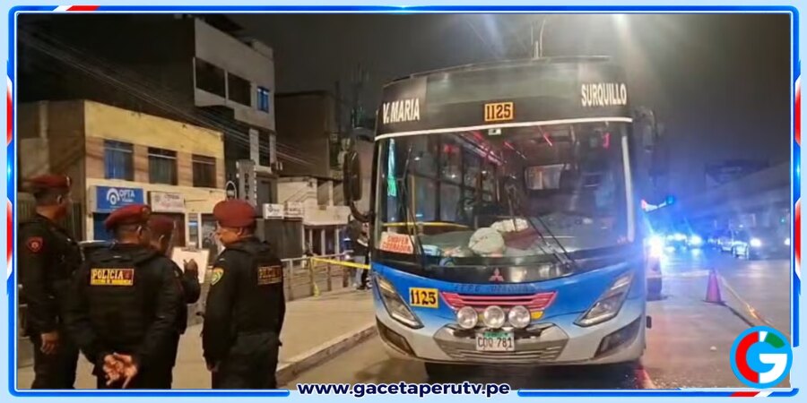 SJM: Balean a conductor de bus frente a su hijo